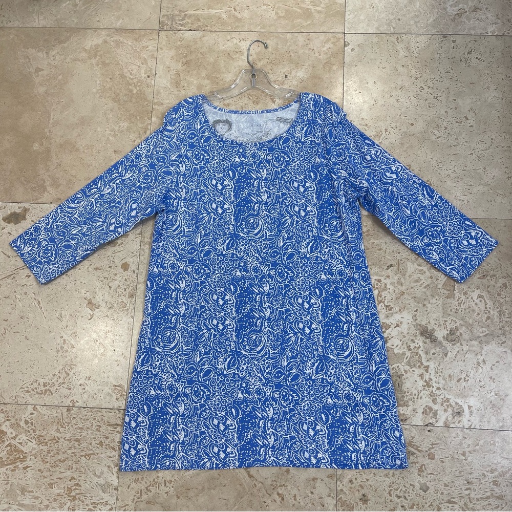 HIHO cotton dress size L, ¾ sleeves and bateaux neck.